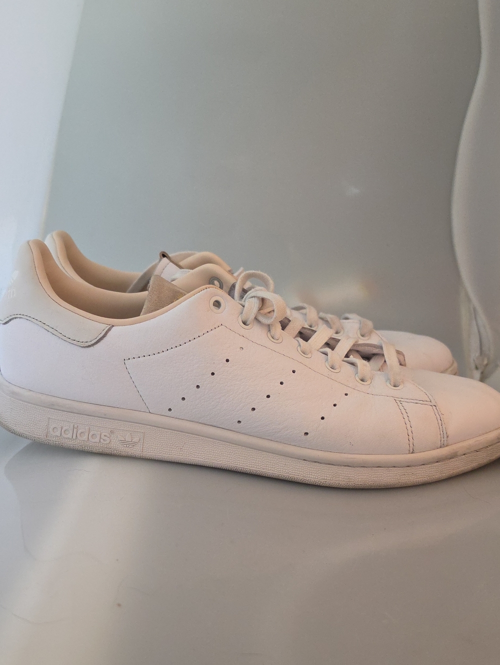 adidas Stan Smith White Leather Low-Top Sneakers 12.5